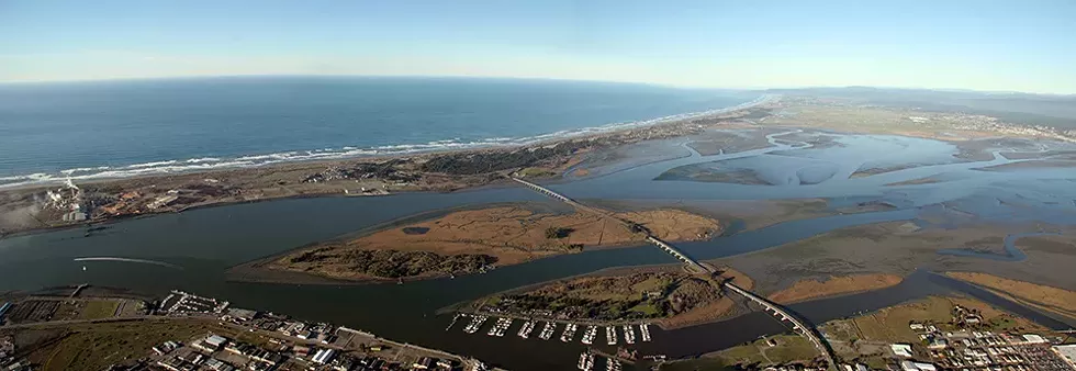 Aerial view of Indian Island. - FILE PHOTO