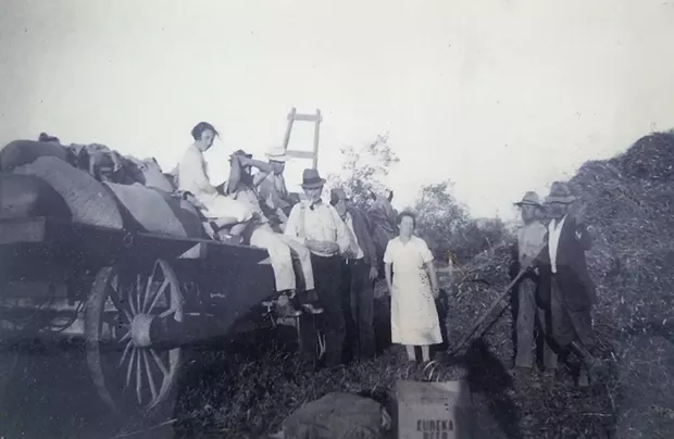 Paul Giuntoli's grandmother Mary Pifferini with the family in 1936. - COURTESY OF PAUL GIUNTOLI
