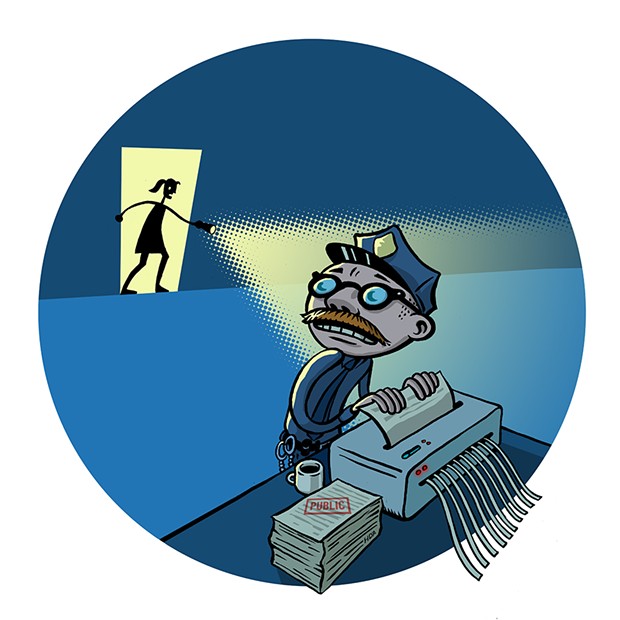 The Preemptive Shredding Award - Inglewood Police Department - ILLUSTRATION BY HUGH D'ANDRADE (CC BY)