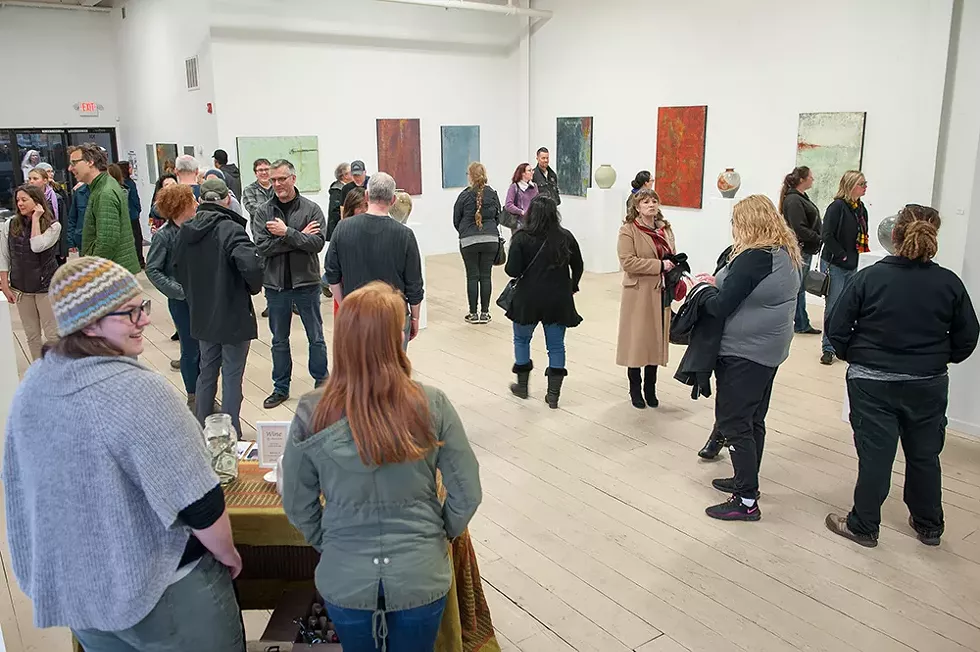 April Arts Alive! night at Black Faun Gallery. - PHOTO BY MARK MCKENNA.
