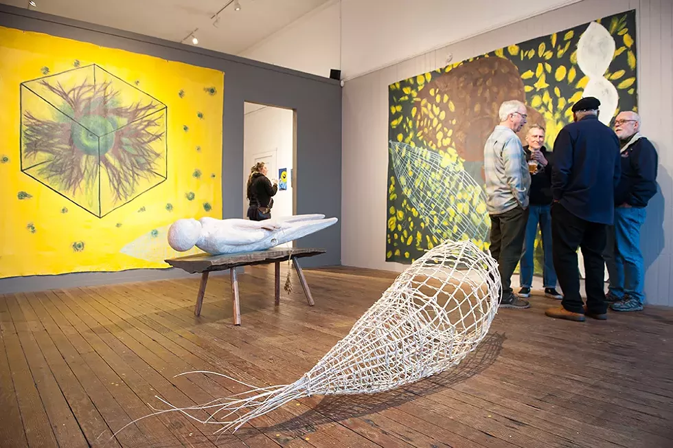 April Arts Alive! night at Piante Gallery. - PHOTO BY MARK MCKENNA.