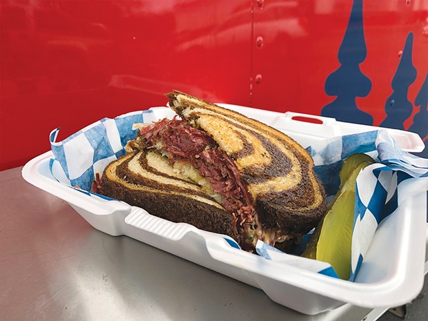 A grilled Reuben with shredded corned beef. - PHOTO BY JENNIFER FUMIKO CAHILL