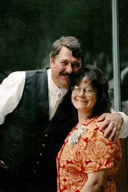 The couple poses together. - COURTESY OF THE DUEY FAMILY