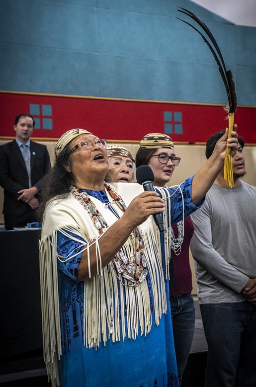 Wiyot tribal elder Cheryl Seidner has worked for the return of Duluwat Island for decades, carrying on the efforts of her parents. - MARK LARSON
