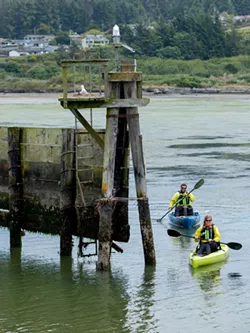 Paddling along the Humboldt coast. - AMY KUMLER