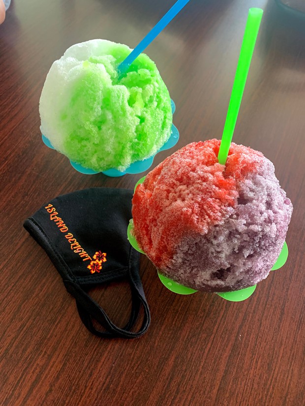 Hawaiian shave ice at Island Delight. - SUBMITTED