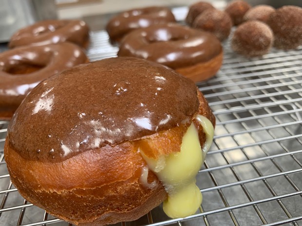 Boston cream pie, which is cake, as a doughnut. Discuss. - SUBMITTED