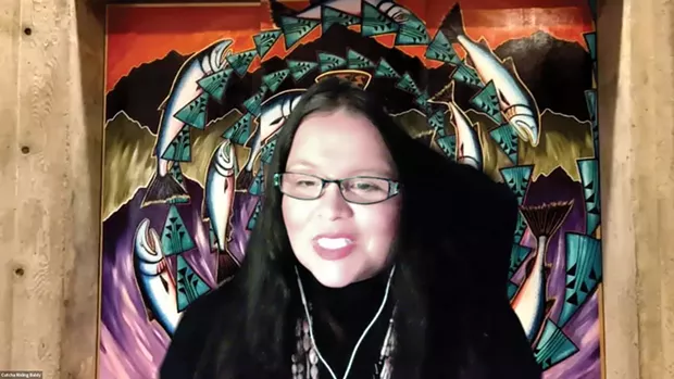Baldy-Humboldt State University Native American Studies Chair Cutcha Risling Baldy discusses how Native people are largely absent from school curriculums. - SUBMITTED