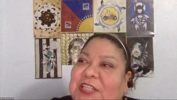 Marshall-Rain Marshall, the Indigenous education advocate for the Northern California Indian Development Council, moderated the roundtable discussion. - SUBMITTED
