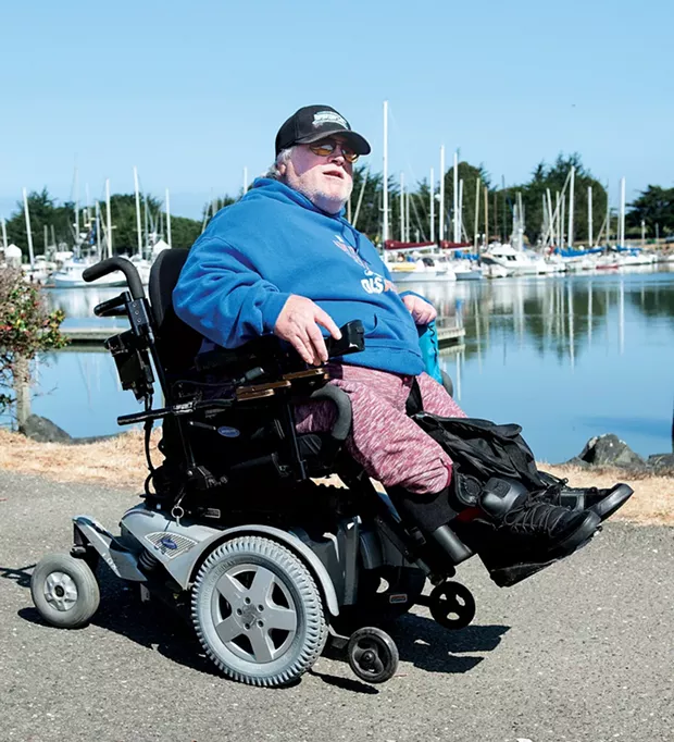 Charlie Bean on the Eureka waterfront in 2016. - PHOTO BY MARK MCKENNA