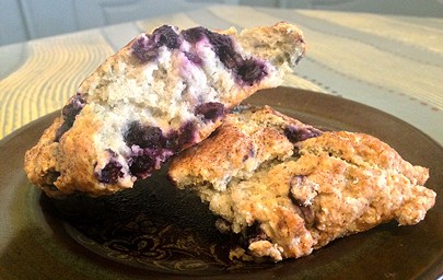 A blueberry scone to set you on the path of righteousness. - JENNIFER FUMIKO CAHILL