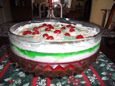 Richard C. Brown's Christmas trifle. - SUBMITTED