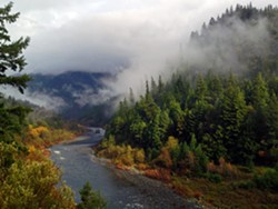 Klamath River at Hopkins Creek, close to Weitchpec. - PHOTO BY KEN MALCOMSON