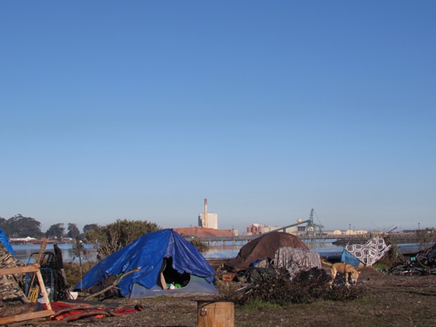 A camp on the waterfront. - LINDA STANSBERRY