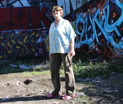 Kathleen Anderson broke her shoulder while guiding a homeless couple in "The Devil's Playground." - FILE