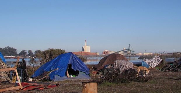 A camp on the waterfront. - LINDA STANSBERRY