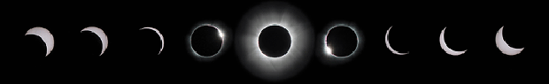 Stages of a total eclipse. - NASA