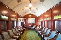 The parlor car at the Samoa Roundhouse. - MARK MCKENNA