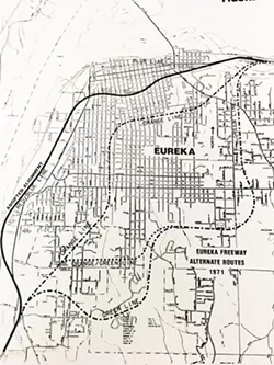 Some historic proposed reroutes of U.S. Highway 101. - CALTRANS