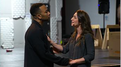 John Legend and Sara Bareilles in tonight's live TV musical. - FROM NBC.COM