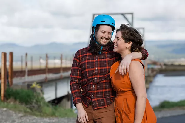Arroyo with friend Jason Lopiccolo. - PHOTO BY LEÓN VILLAGÓMEZ