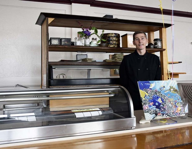 Sushi chef Josh Hand is back behind the counter at Tomo Japanese Restaurant. - JENNIFER FUMIKO CAHILL