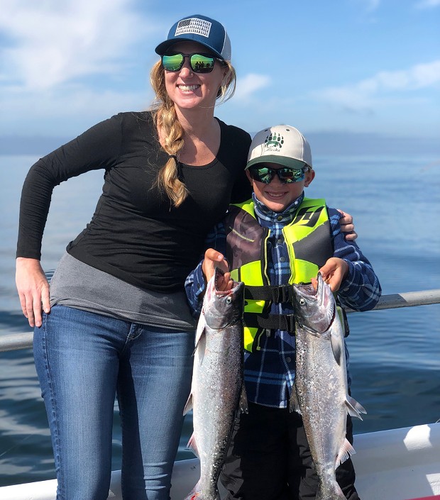 Sport salmon anglers won't have much time on the water this year as the season will run for only 34 days on the North Coast, beginning June 29. Pictured are Chico residents Ryder Gregory and Heidi Musick, who caught some nice kings in 2019 while fishing in Trinidad.