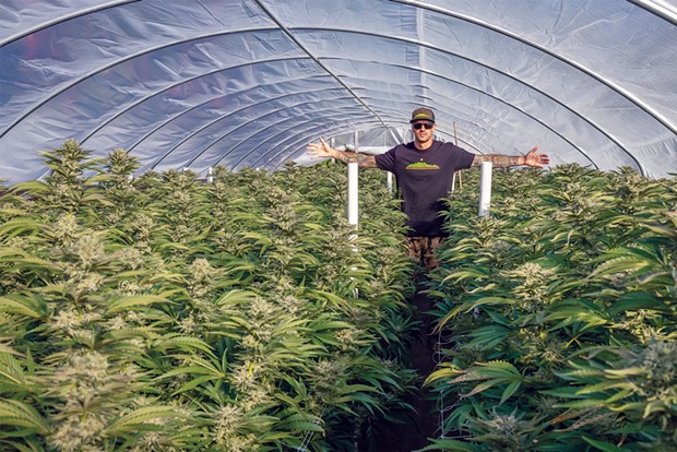 Jason Gellman of Ridgeline Farms won Best Local Cannabis Farm and Best Cultivator.