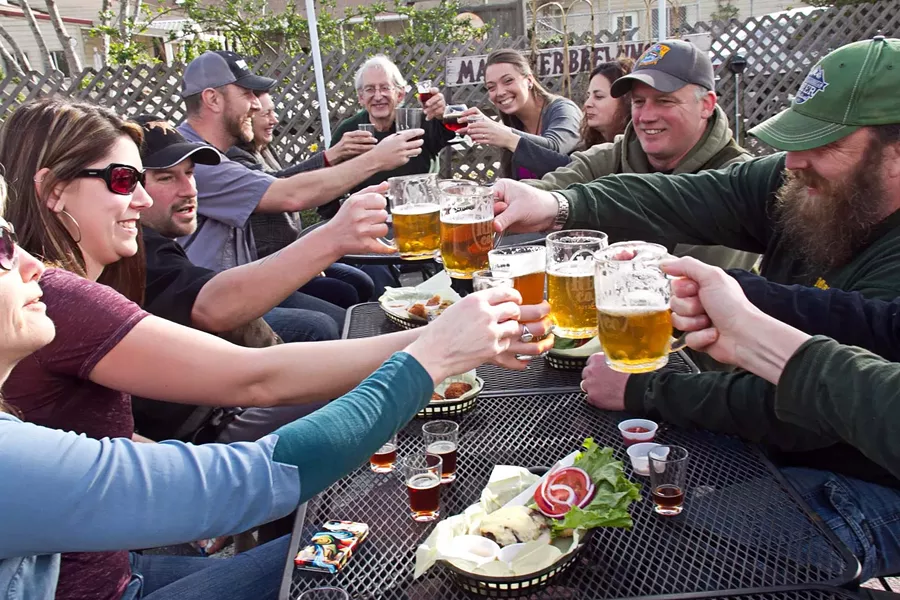 Cheers to the sun at Mad River Brewing Company. - TERRENCE MCNALLY