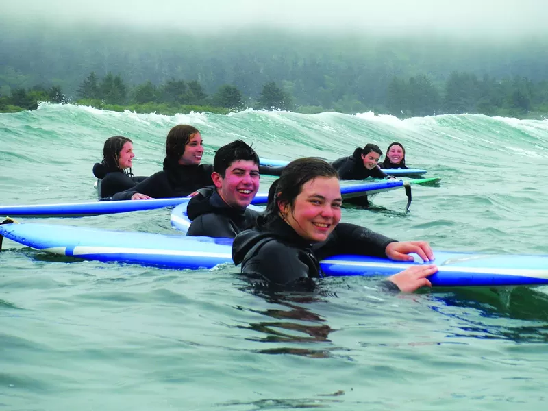 Surfing with Center Activities / Courtesy of Humbolst State University’s Center Activities