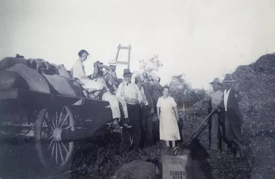 Paul Giuntoli's grandmother Mary Pifferini with the family in 1936. - COURTESY OF PAUL GIUNTOLI