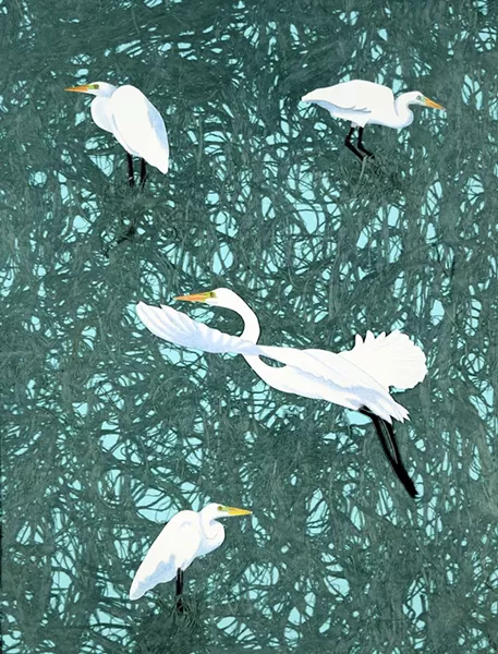 Patricia Sundgren Smith's print at Trinidad Art Gallery.