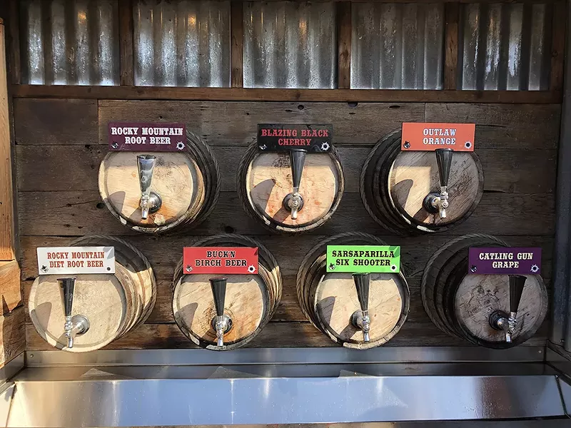 The taps at Wild Bill's Olde Fashioned Soda Pop Co. - PHOTO BY JENNIFER FUMIKO CAHILL