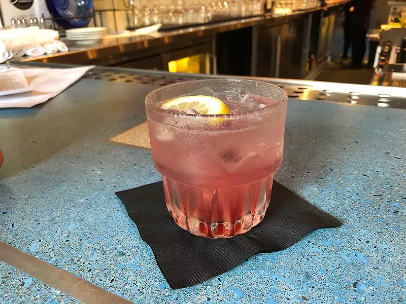 Life is a bowl of Luxardo cherries. The "zero-proof" Madeline at Five Eleven. - PHOTO BY JENNIFER SAVAGE