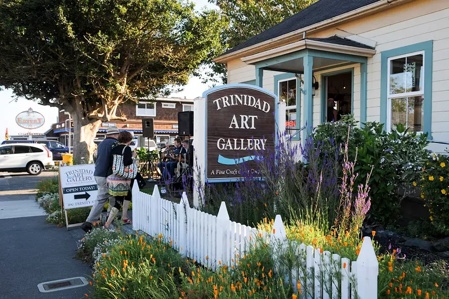 Open galleries during Trinidad Arts Night. - MARK MCKENNA
