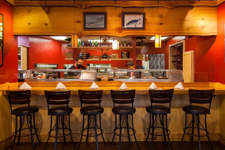The sushi bar at the McKinleyville location. - PHOTO BY AMY KUMLER.