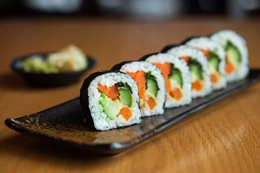 A Vegetarian Roll. - PHOTO BY AMY KUMLER. STYLING BY LYNN LEISHMAN.