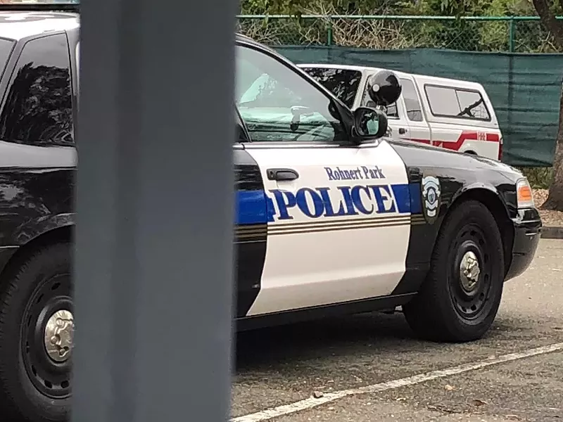 A Rohnert Park police squad car. - SUKEY LEWIS/KQED NEWS