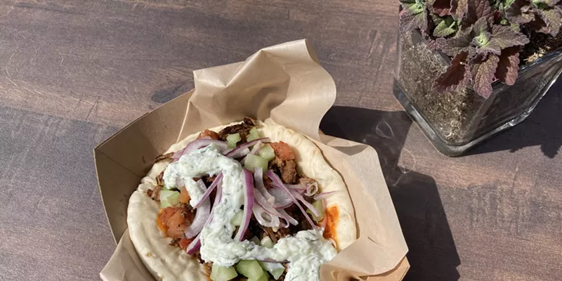 The Eastern Mediterranean lamb pita.