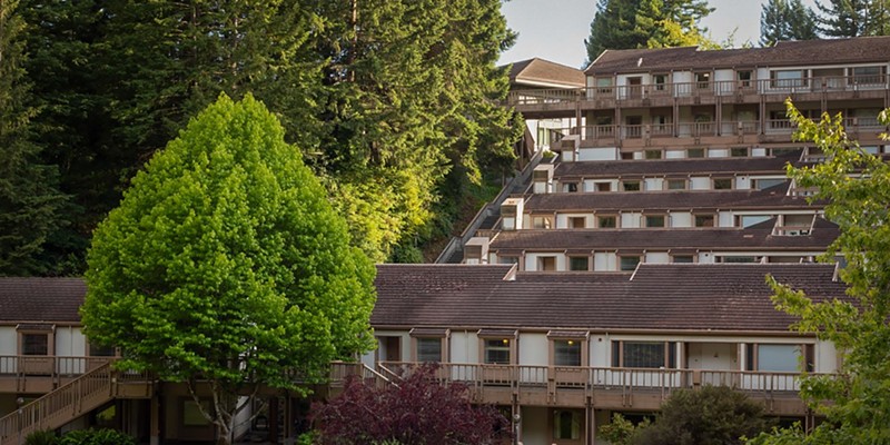 Humboldt State University Dorms, Canyon Apartments on July 18, 2021.
