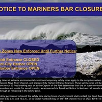 Humboldt Bay Closed as Surf Pummels the Coast