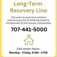 County Establishes Long-term Recovery Line for Those Affected by Earthquake