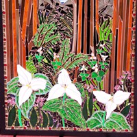 Mosaic art by Jennifer Pierce at Trinidad art Gallery.