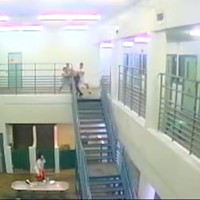 A screenshot from the video of the assault.