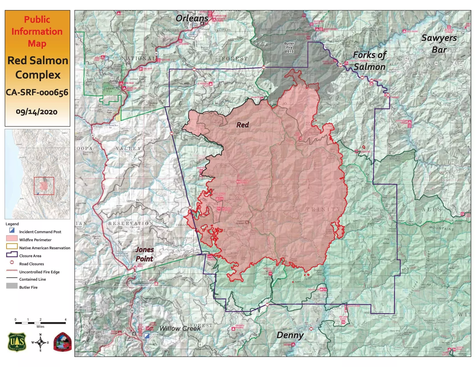 Red Salmon Fire Nearly 92,000 Acres News Blog