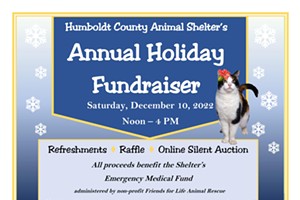 Humboldt County Animal Shelter’s Annual Holiday Fundraiser
