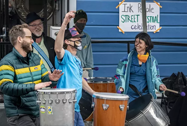 Photos: The Ink People Celebrate Libby Maynard in the Street - Vimarsana News