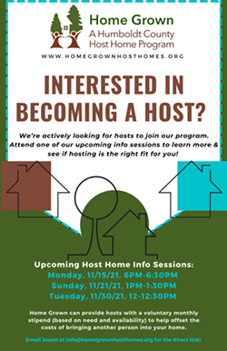 Upcoming Host Information Sessions - Uploaded by Joann Taijala