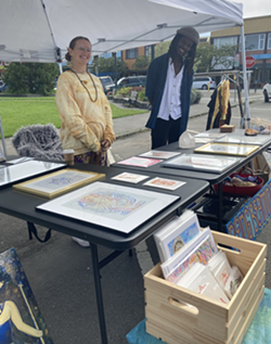 Linze and Josh of Being Beaming at a 2021 Sunday Art Market - Uploaded by Arcata Main Street