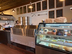 PHOTO BY JENNIFER FUMIKO CAHILL - The deli case takes center stage at Oak Deli and Brewery in Arcata.